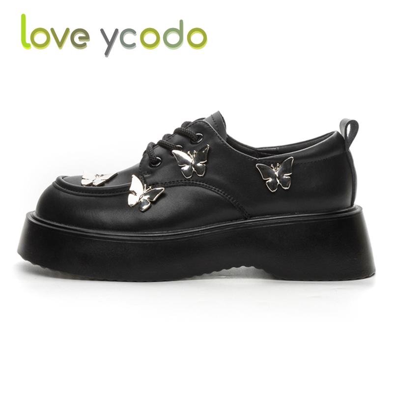 Love Ycodo Жіночі повсякденні лофери Зручні весна літо осінь Студентська мода для дівчаток Повсякденне шкіряне взуття