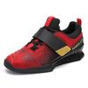 SAIKELONG Big Size 46 45 Professional Men Weight Training Shoes Red Weight Lifting Gym Shoes Mens Good Quality Hard Pull Boots