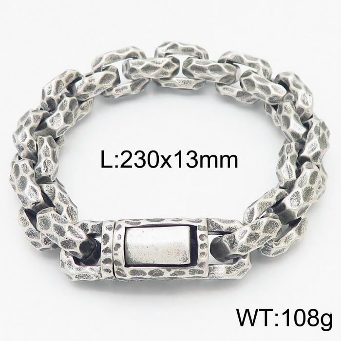 

Kalen 13mm Stainless Steel Men s Skull Bracelet Vintage Boiled Black Chain Gothic Accessories 19-23 Thick Bracelet Party Jewelry 23cm