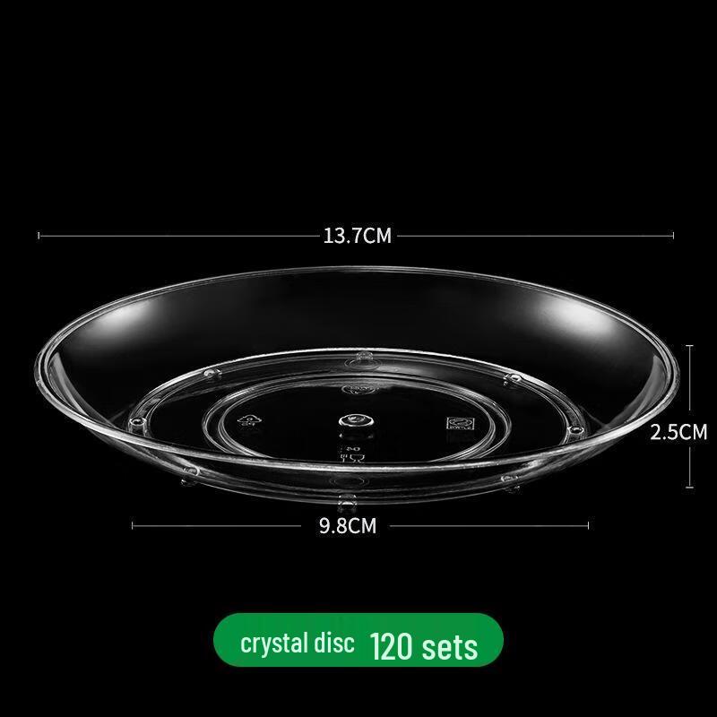 JINGRX Одноразовые кристально чистые пластиковые тарелки