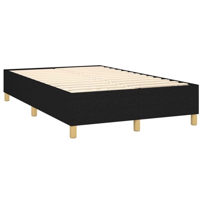 Cadre de lit avec matelas - Maison Exclusive - 120x200 cm - Noir - Relaxation maximale