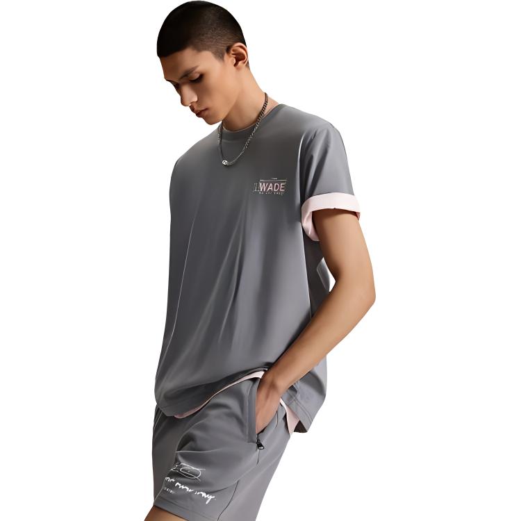 Li Ning T Shirt Men's Shadow Gray AHSU363-1