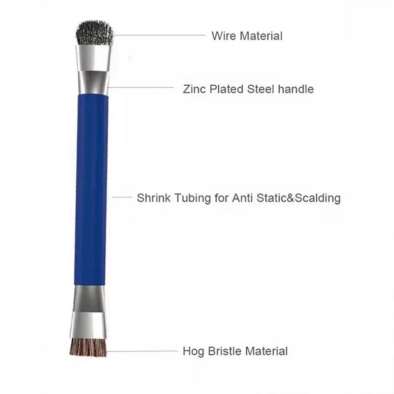 Anti-Static Safe Brush Double Headed Brush Circuit Board Repair Motherboard Pcb Cleaning Brush Ic Chip Mobile Phone Repair Tool