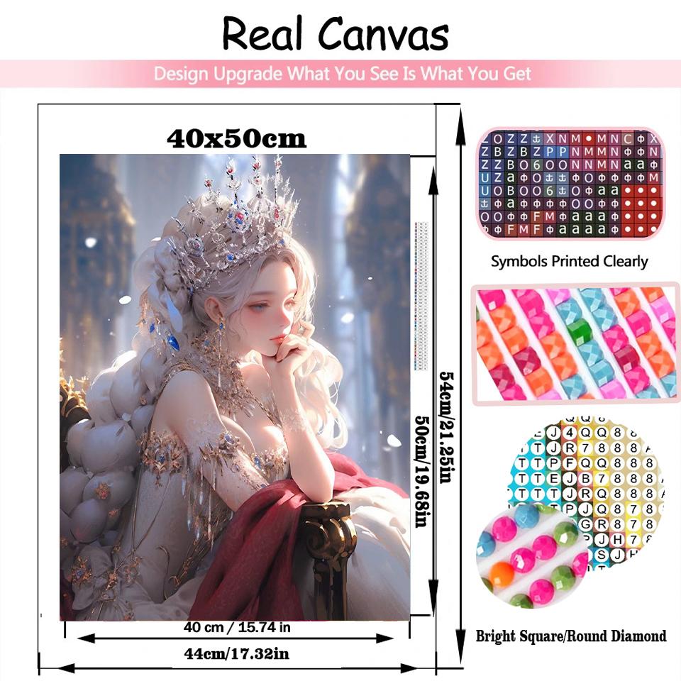 5d Diamond Art Painting Prince Princess Full Circle Diy Diamond Mosaic Embroidery Lover Cross Set Home Decoration
