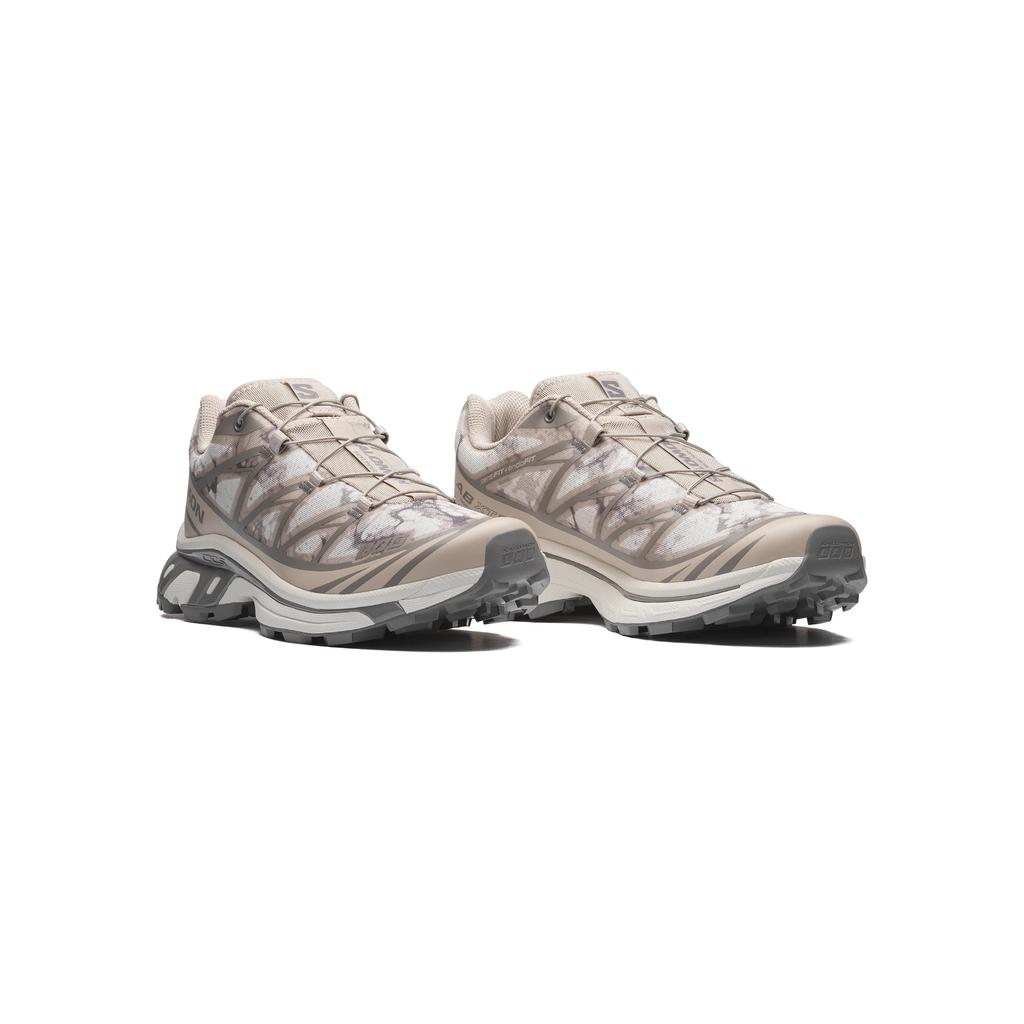 SALOMON XT 6 Outdoor Shoes Unisex Low Top Silver Cloud Gray/Downpour Gray/Vanilla Ice L45406100