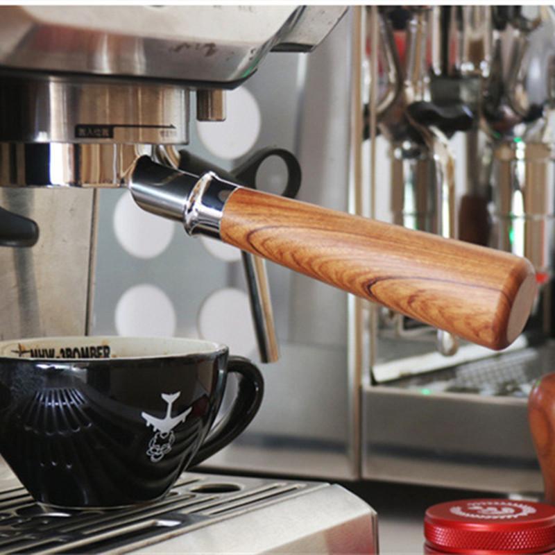 Coffee Solid Wooden Handle M10, Filter Holder Espresso Coffee Machine Tools Accessories For Barista Home