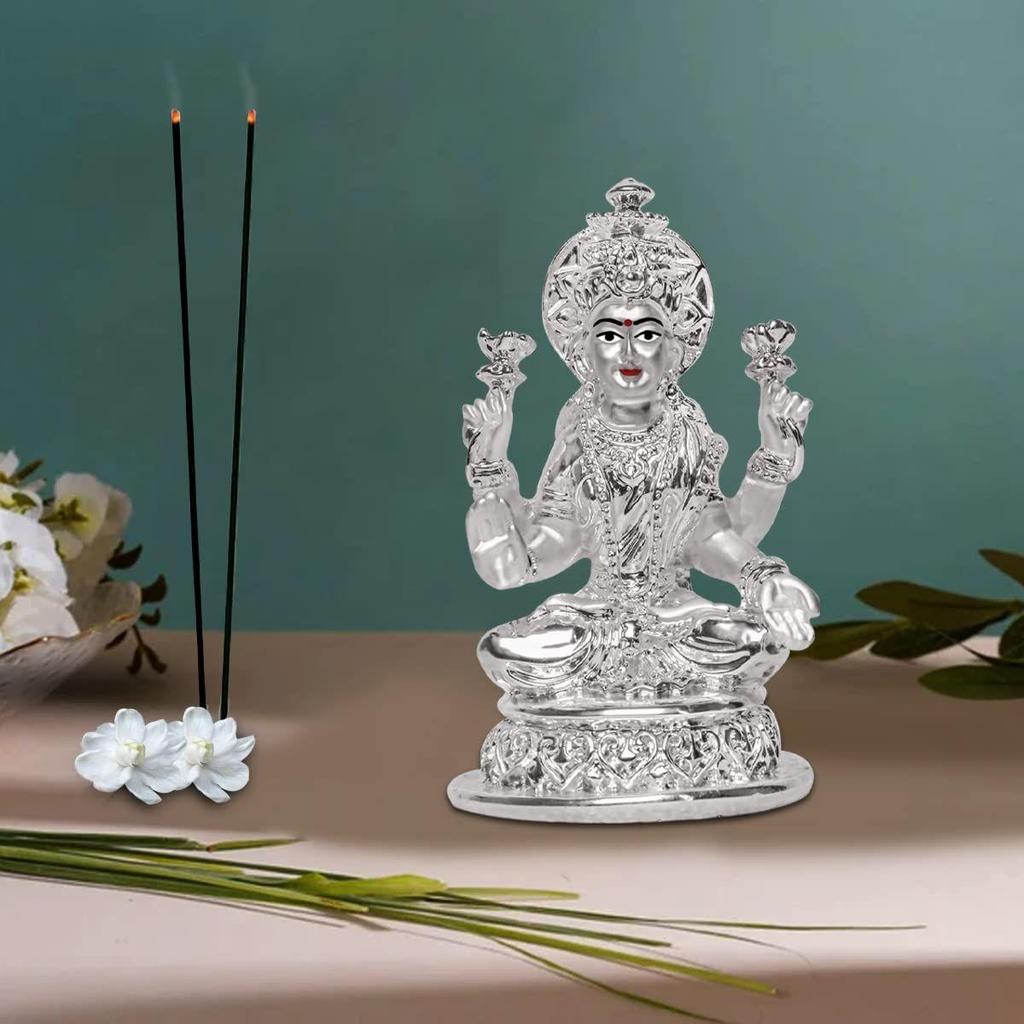 Lakshmi Idol for Home Decor Sculpture of Maa Lakshmi Figurine Idol for Home, Office, Temple and Table Decoration Religious Idol