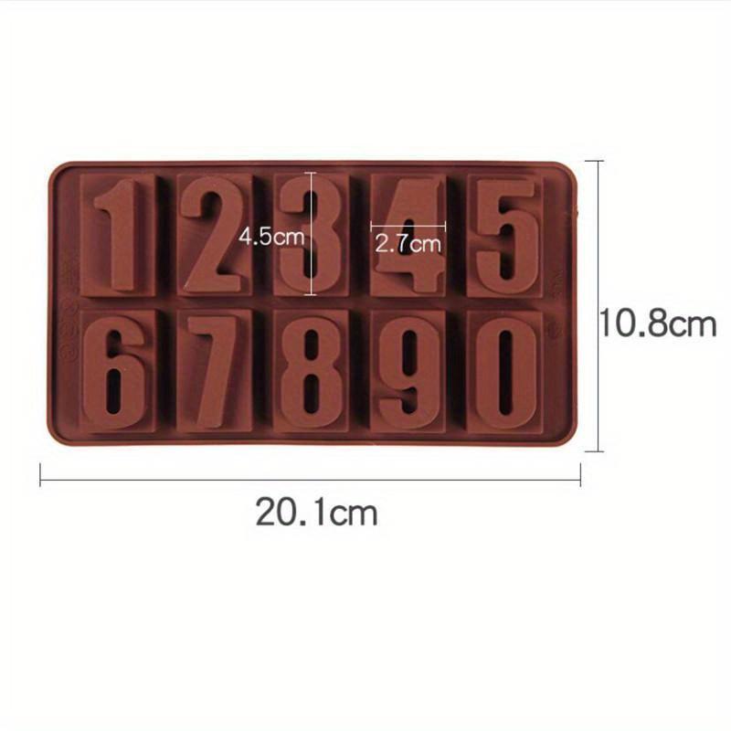 Szilikon számok csokoládé forma sütik Hideg 3D digitális forma fondant torta sütés zselés cukorka péksütemény barkács dekorációs eszközök
