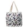 Large Capacity Floral Butterfly Portable Canvas Bag Oxford Cloth Casual Women'S Bag Niche Shoulder Handbag
