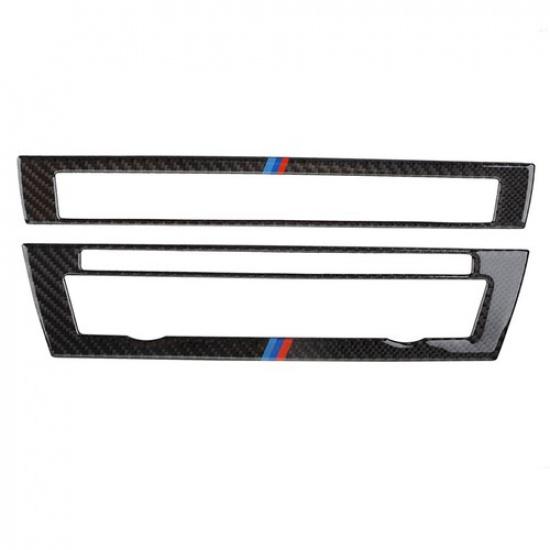 For BMW F10 5 Series 2011-2017 Carbon Fiber Console Air-Condition Vent Cover
