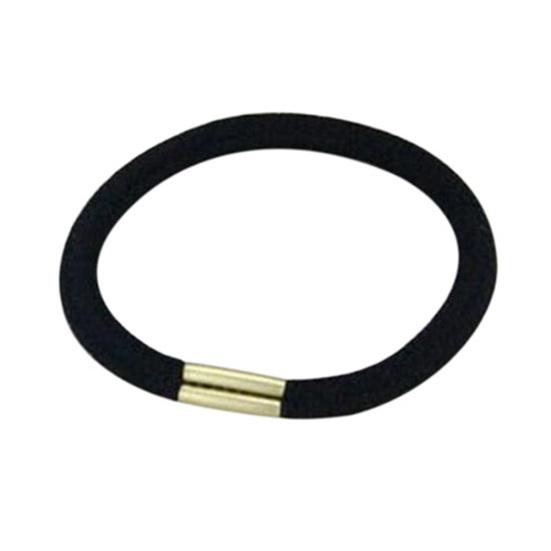 10ks Dívčí černé elastické spony do vlasů Pásek provaz Držák na culík Náramky Scrunchie