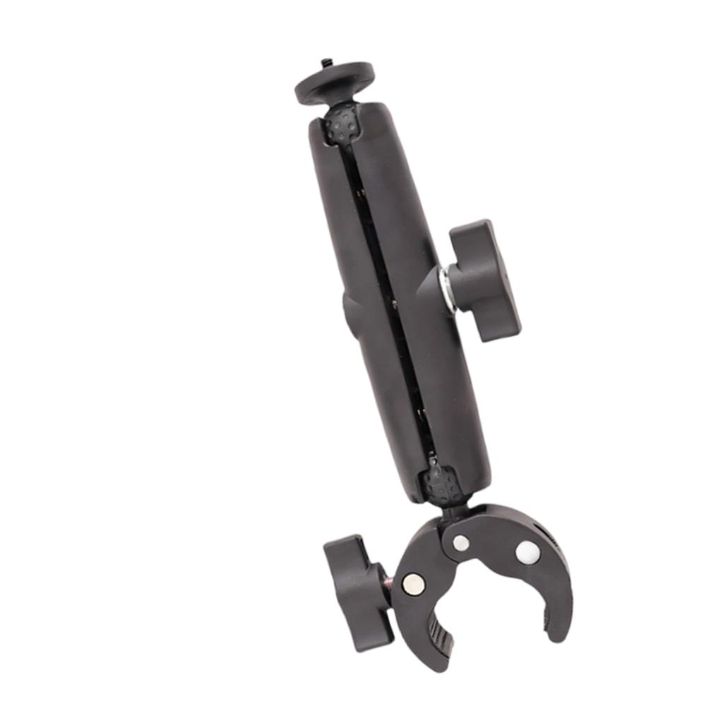 Shockproof Flexible Double Arm Bike Camera Holder for Stable Video Recording with Quick Release and Wide Compatibility