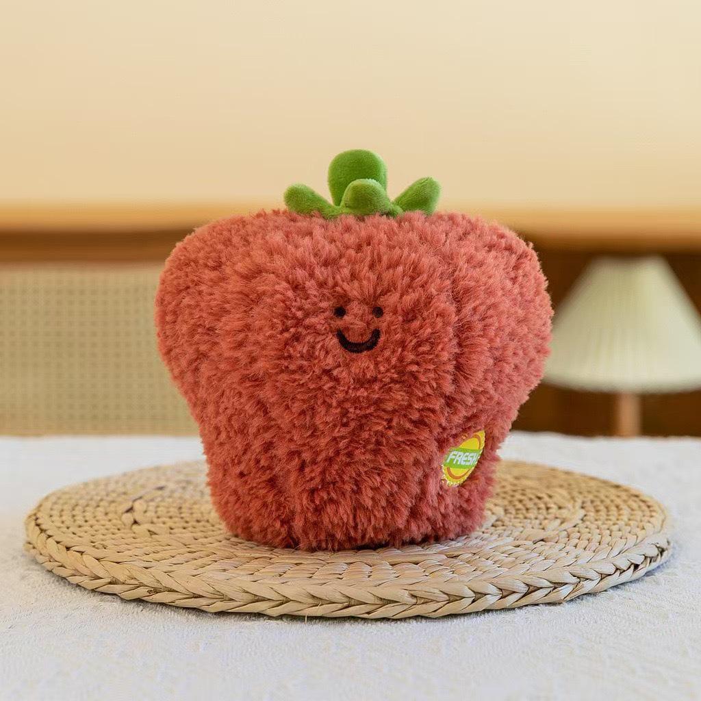 Fruit Series Plush Toys: Pineapple, Strawberry, and Watermelon Dolls for Wedding Toss