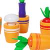 Wooden Toy Carrot Pulling Game Color Sorting Matching Puzzle for Party Favors