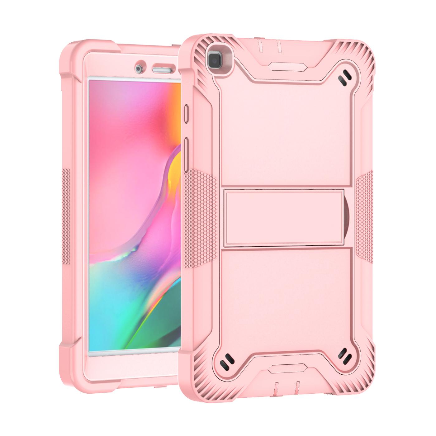 

Stand Case For Galaxy Tab A11 A9 A7 Lite8.7 SM-133 X135 X110 X115 X117 T220 T225 A 8.4 T307U 8.0 T290 T295 Anti-Slip Armor Cover A9 SM-X110 X115 X117 розового золота
