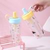 700ml Water Bottle Animal Cup With Lid Straw Cute Coffee Cup  for Juice Milk