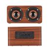 Wireless Bluetooth Speaker Retro Subwoofer Portable Computer Speakers with Mic for Desktop Computer TVMahogany Grain