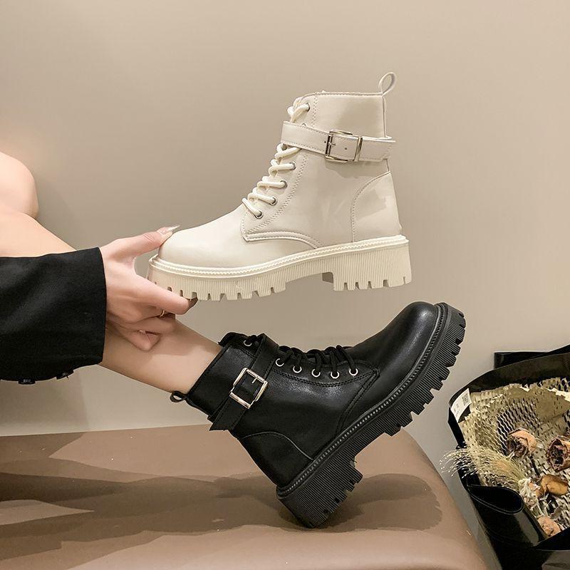 Internet Celebrity Martin Boots Women's British Style Casual Short Boots Children 2025 Autumn New Sweet Cool Single Boots Platform Motorcycle Boots
