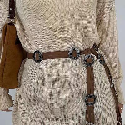 Women's Fashion Bohemian Tie Rope Waist Belt Vintage Versatile Punk Waistband Luxury Design Waist Strap