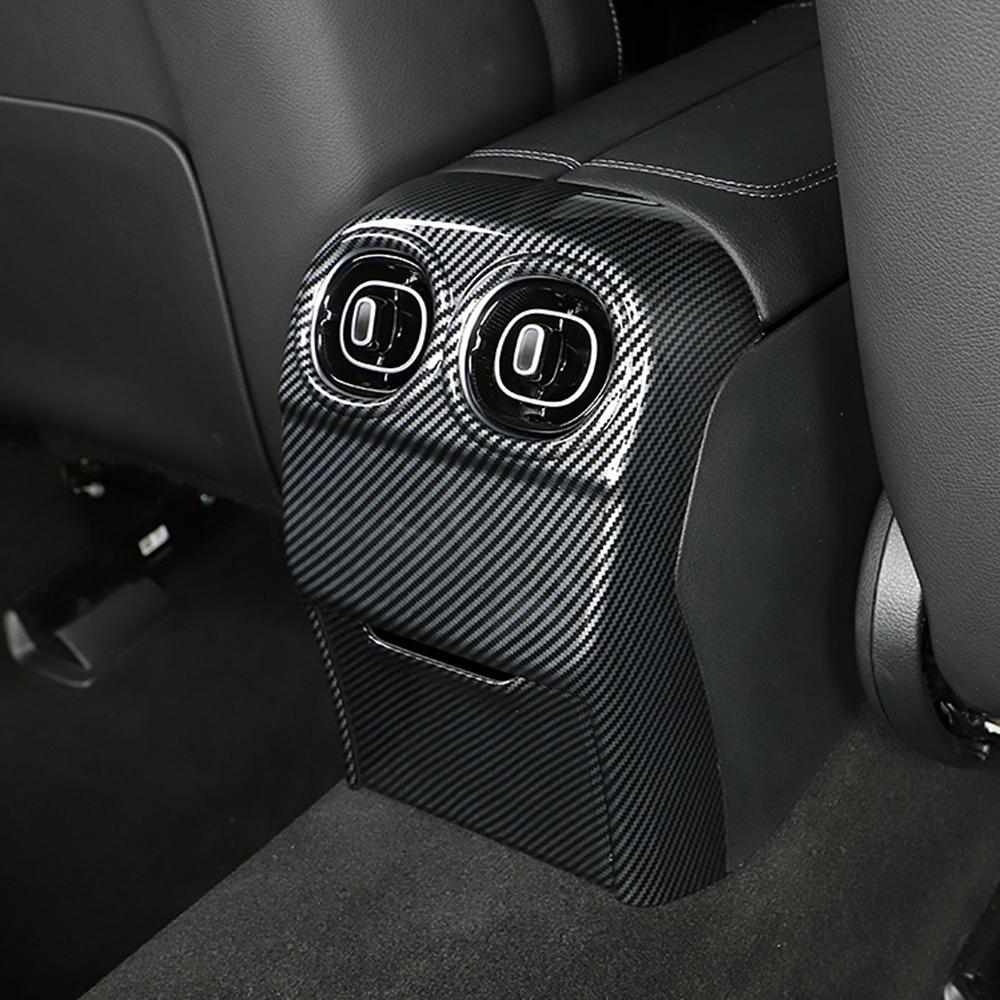 Für Mercedes Benz C-Klasse W206 2024 2024 Auto-Mittelkonsole Armlehnenbox Hinten AC Air Outlet Vent Rahmenabdeckung Verkleidung Anti-Kick-Platte