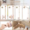 360°  Rotating Baby Mobile Crib Holder Wooden Baby Crib Movable Arm Easy To Install Newborn Mobile Arm for Newborn for Crib