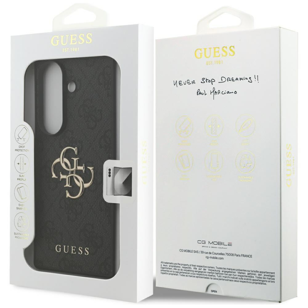 Guess Big 4G Logo Classic Logo Case for Samsung Galaxy Z Fold7 Black