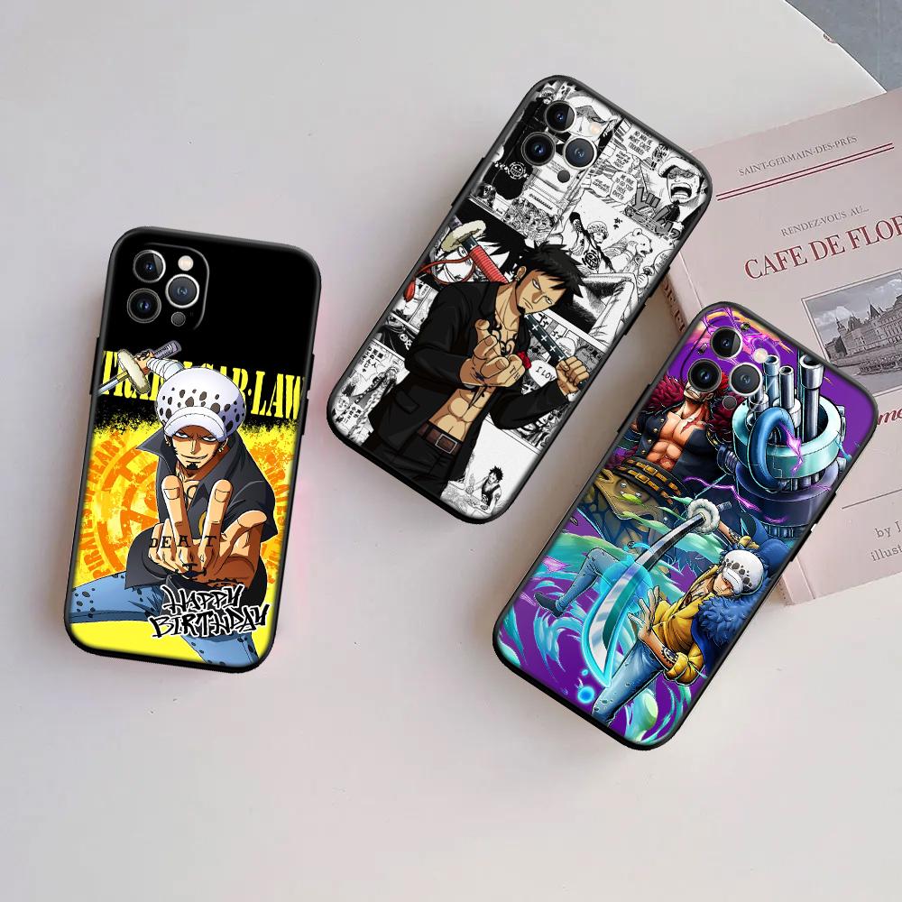 One Piece Law New High-End Shell Phone Case for iPhone 16 15 14 13 12 Pro Max Plus Mini