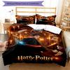 3pcs Harry Potter Bedding Set Duvet Cover Closure Includes 1 Duvet Cover & 2 Pillowcases, Soft and Comfortable for All Seasons.