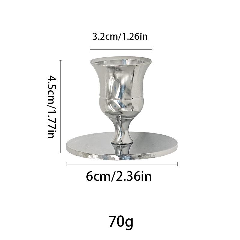 INS Style Silver Diamond Candle Holder - Western Restaurant Table Decoration