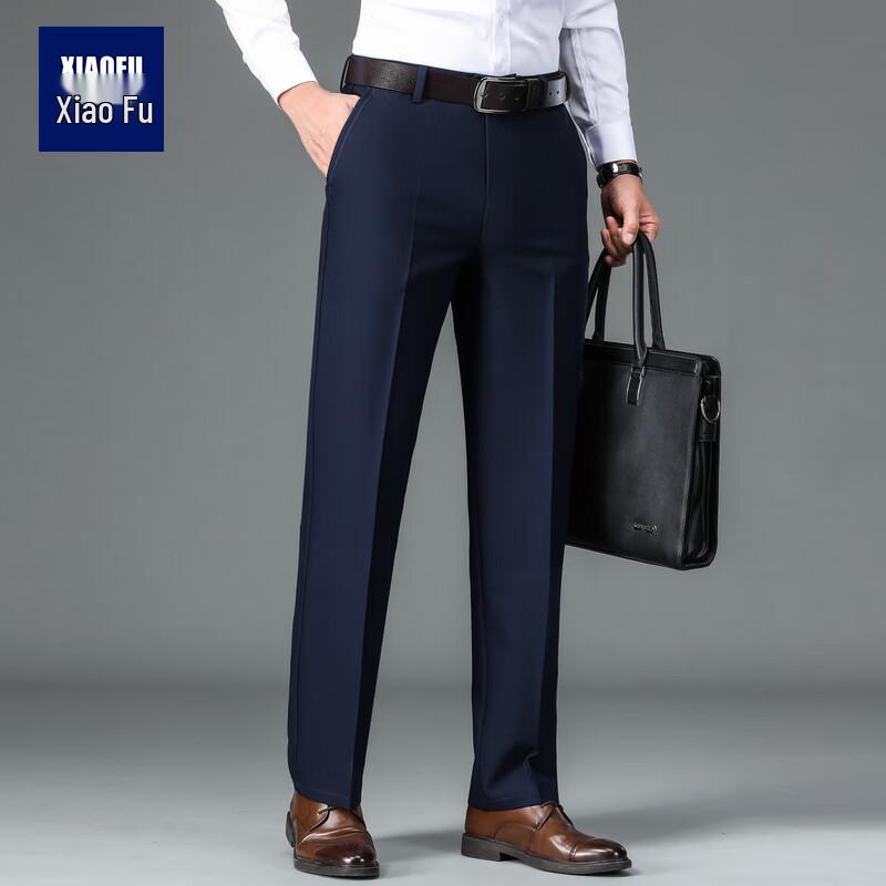 Men s Straight-Leg Elastic Waist Casual Pants L