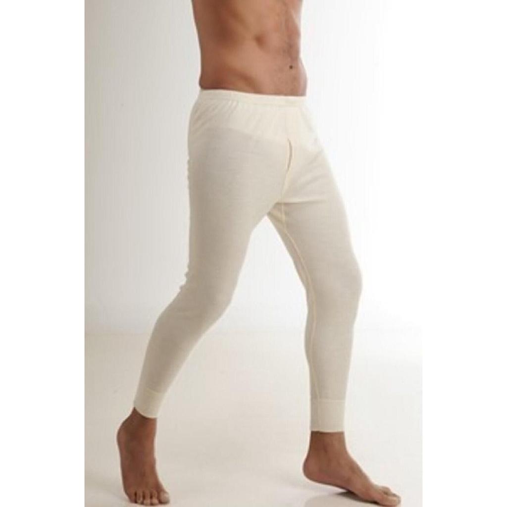 Men's 100% Wool Long Sleeve Undershirt Tights Underwear Set 1002 - 1001- 1 Set
