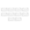 10 Pairs Eyelash Extension Under Eye Gel Pads Notch Flexible Silicone Reusable Eyelash Extension