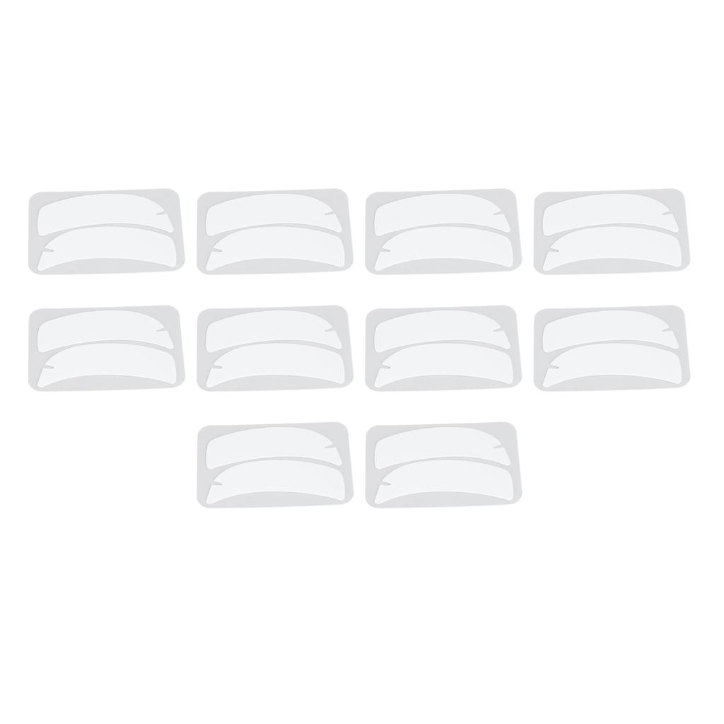 10 Pairs Eyelash Extension Under Eye Gel Pads Notch Flexible Silicone Reusable Eyelash Extension