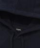 C Logo Fleece Oversized Hoodie Navy