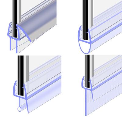 Striscia Sigillante Trasparente per Porta Doccia Schermo Doccia 4-12mm Spazio di Tenuta Finestra Porta Striscia Paraspifferi Strisce Sigillanti Accessori per la Casa