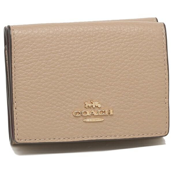 

Coach Outlet Tri-fold Mini Wallet, Beige, Women s, 88666 IMTAU [Product Code]
