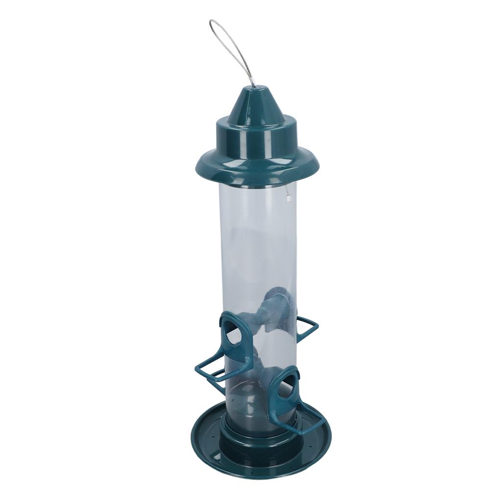 Підвісна годівниця для птахів, захищена від білок, з регульованим гачком, автоматична годівниця для птахів з 4 жердинками для вулиці