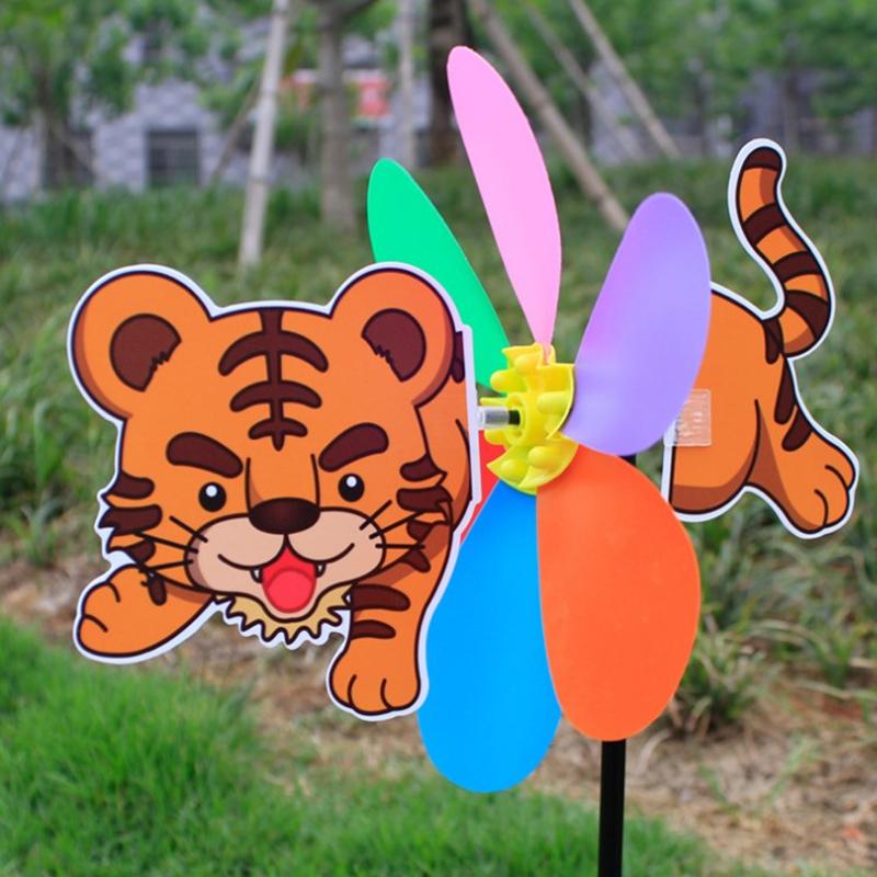 Selg 3D Large Animal Bee Windmill Wind Spinner Whirligig Yard Garden Decor