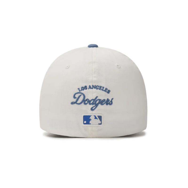 MLB Embroidered Pattern Elastane Baseball Caps Unisex Blue Fashion 3ACPV024N-07WHS