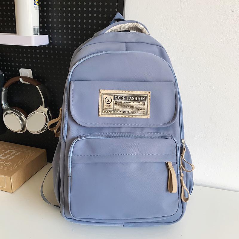 School Bag Children Primary School Students Female Large Capacity Burgundy Backpack Middle School Students College Students Male Backpack