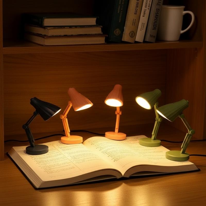 Mini Lamp Refrigerator Sticker Decorative Magnetic Sticker Cute Night Light Refrigerator Decoration Magnet