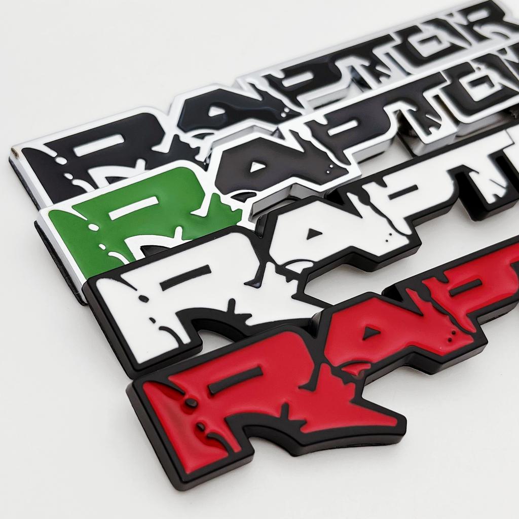 1pcs RAPTOR SVT 3D Metal Emblem Decals Car Wing Fender Rear Trunk Door Stickers Fit For SVT F150 ORV XLT Fx4 Styling Accessories