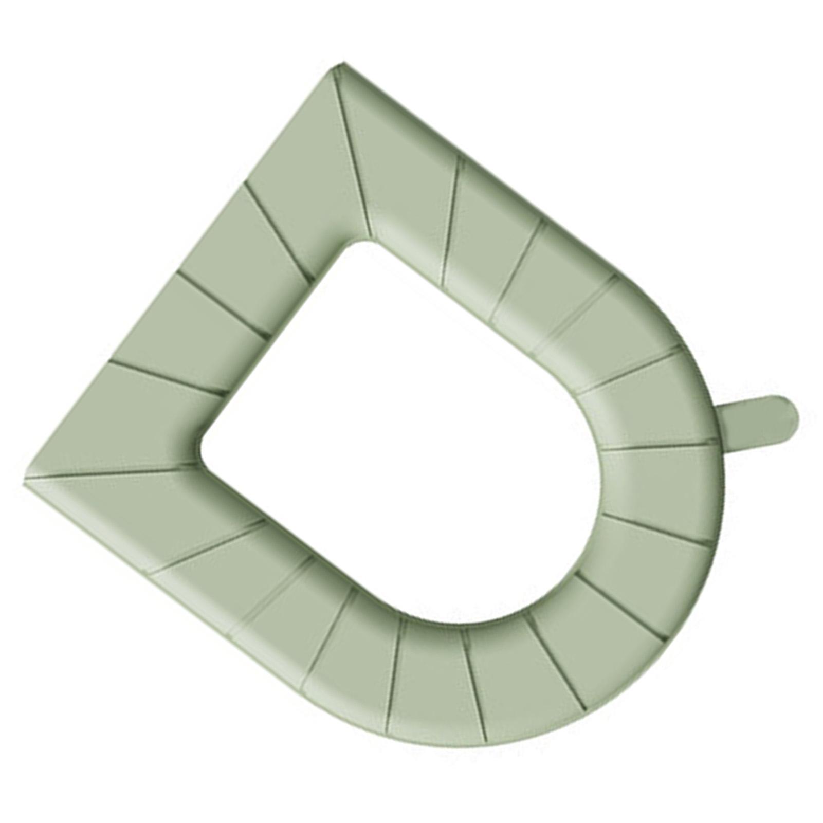 

Toilet Seat Cover All Seasons EVA Waterproof Washable Reusable Toilet Seat Cover Pad with Handle for Home Hotel Green