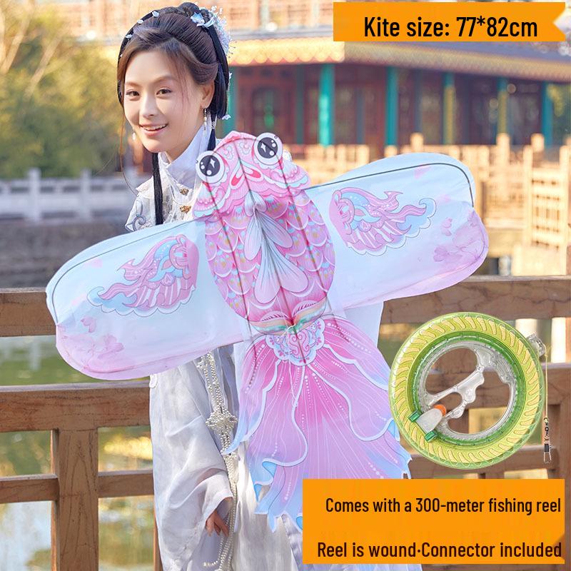 2026 Peony Goldfish 3D Bamboo Kite: Retro Mini Koi Decoration