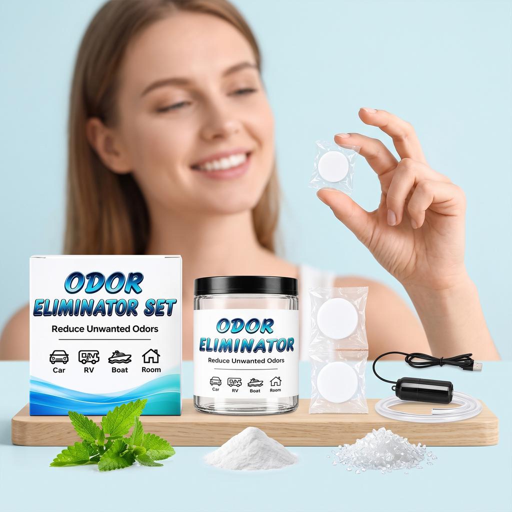 Odor Eliminator Kit: Suitable for various scenarios, deeply penetrates, is portable, lightweight, and easy to use