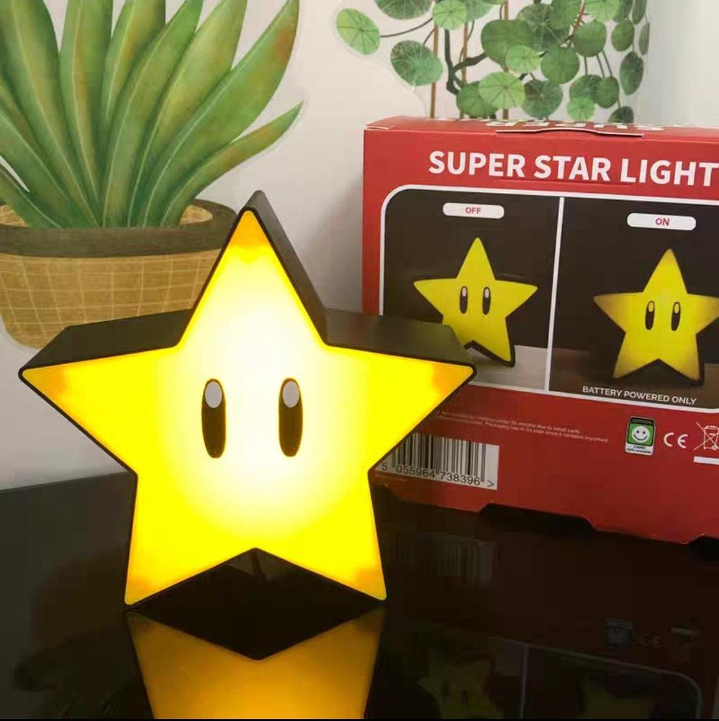 Cross-border LED Mario Star Night Light for Stage & Christmas Decoration