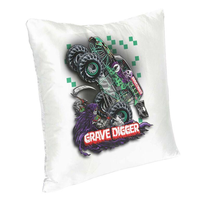 Monster Jam Grave Digger Monster Truck Cushion Cover 40X40Cm Home Decor Printing Throw Pillow Case For Sofa Double-Sided