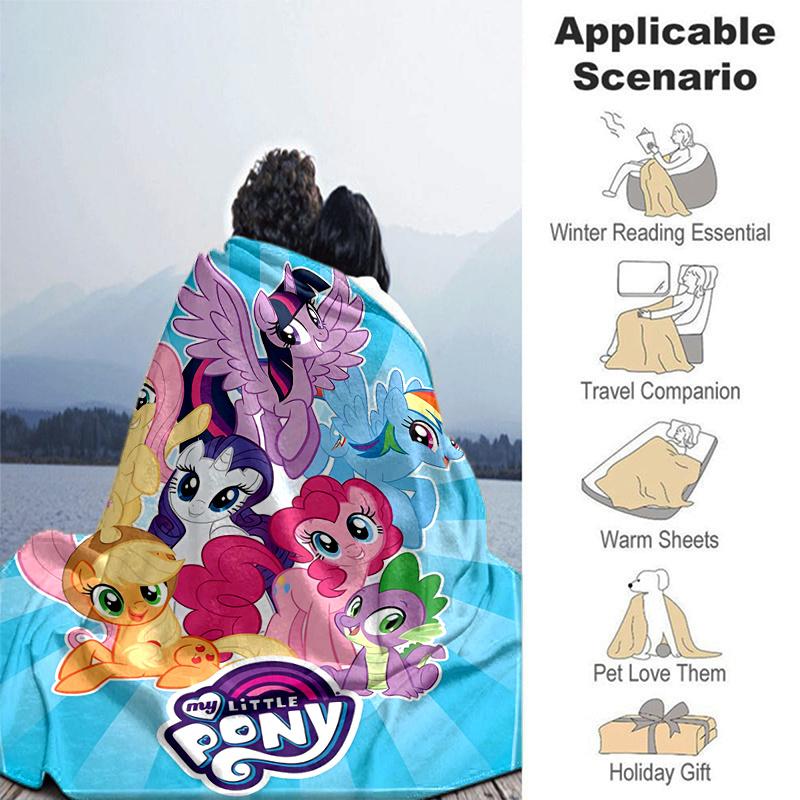 1pc My Little Pony Throw Blanket, Soft & Cozy Blanket for s, Perfect for Couch .B090