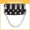 Gothic Skeleton And Bullet Design Neutral Chain Leather Handpiece For Halloween Accessories Summer