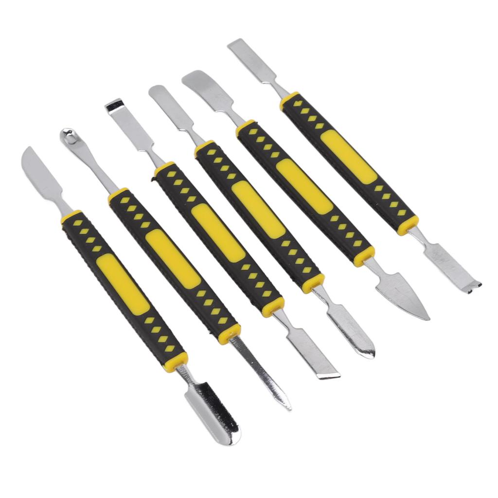 6Pcs Spudger Opening Pry Tool ABS Handle Alloy Steel Bar for Electronic Maintenance